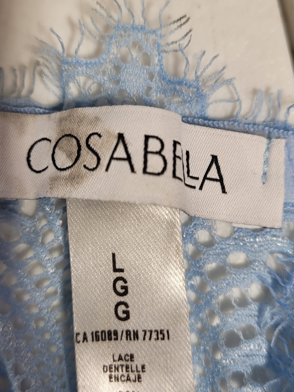Cosabella Light Blue Lace Bralette - Picture 2 of 3
